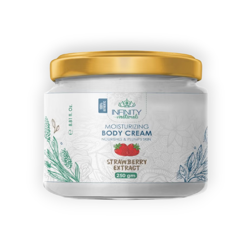 INFINTY NATURALS MOISTURIZING BODY CREAM STRAWBERRY 250GM