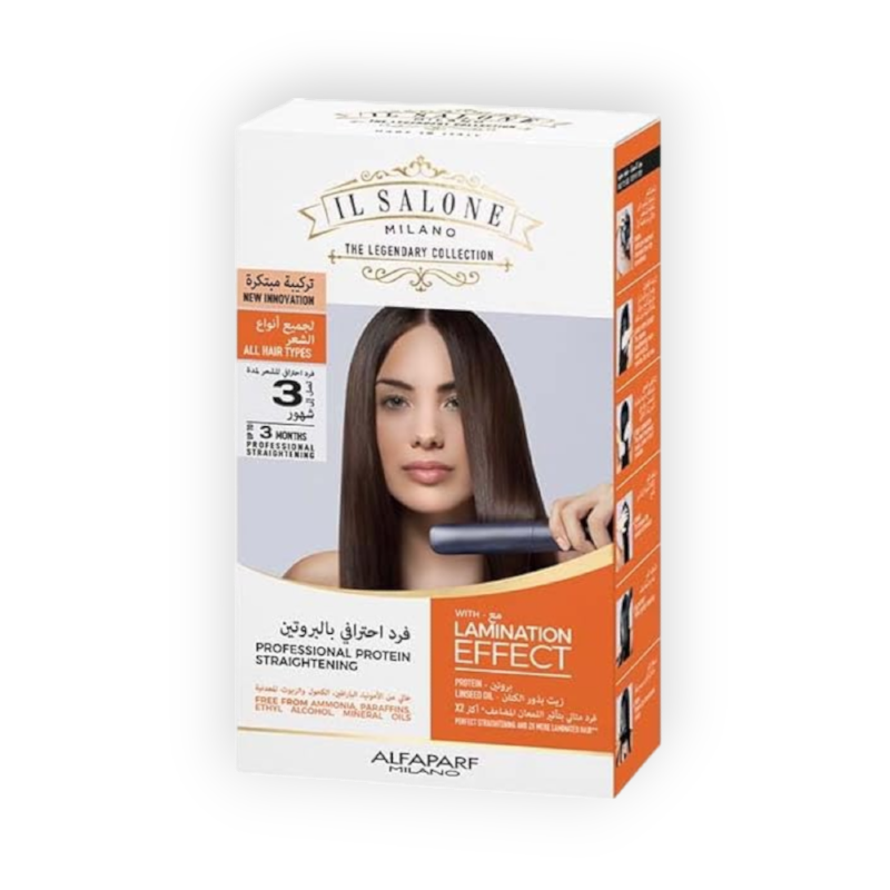 IL SALONE HAIR STRAIGHTENING SET KIT WITH LINSEED OIL