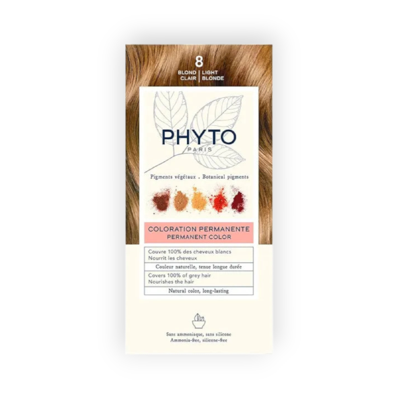 PHYTO COLOR WITH BOTANICAL 8 LIGHT BLOND 4M