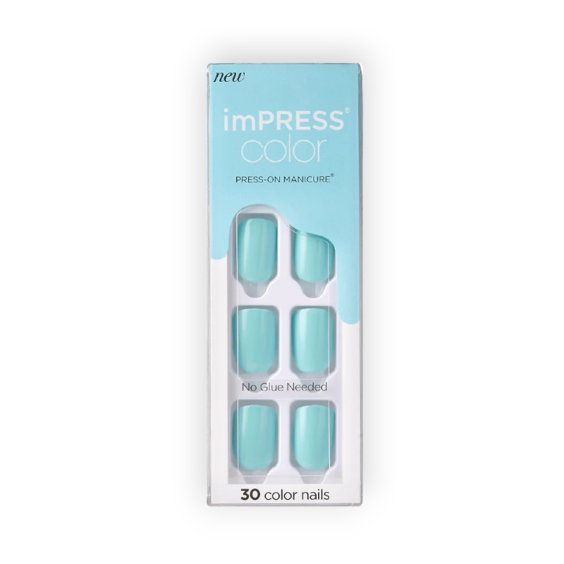 KISS IM PRESS COLOR MINT TO BE (KIMC008C)30NAILS
