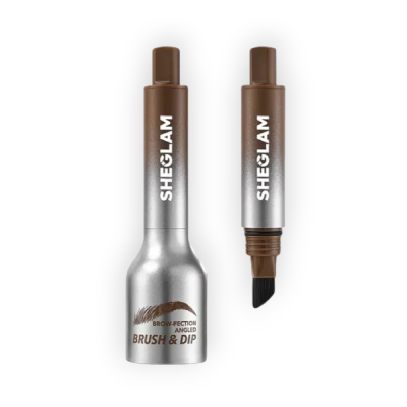 SHEGLAM BROW ANGLED BRUSH&DIP (CHOOLATE) 1.2ML