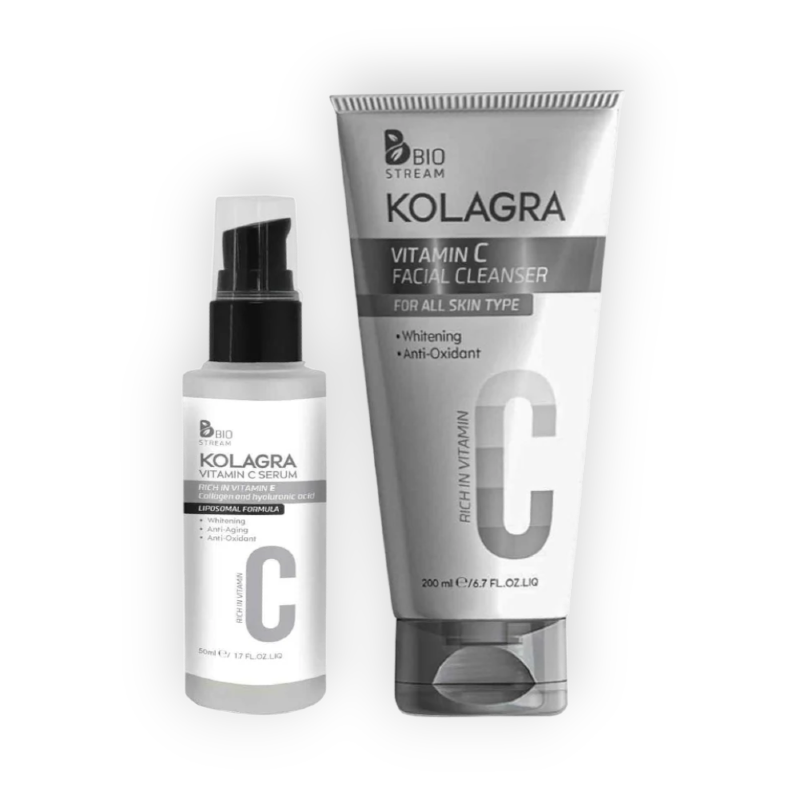 KOLAGRA SKIN VIT C SERUM+FACIAL CLEANSER OFFER