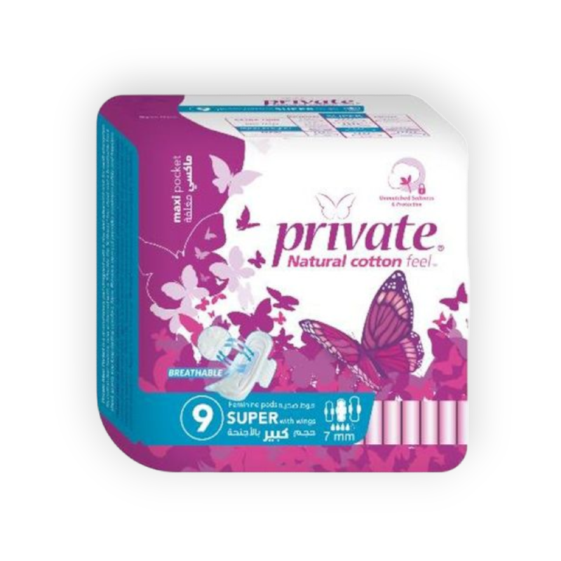 PRIVATE SUPER MAXI POCKET 9 PCS (9-12)(18593)مطويه