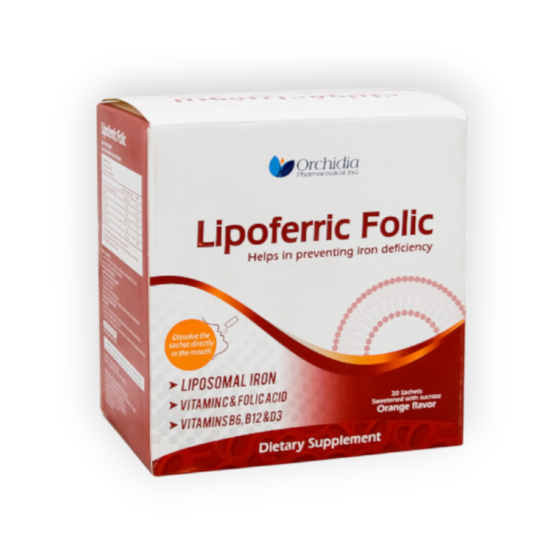 LIPOFERRIC FOLIC 30 SACHET سعر جديد