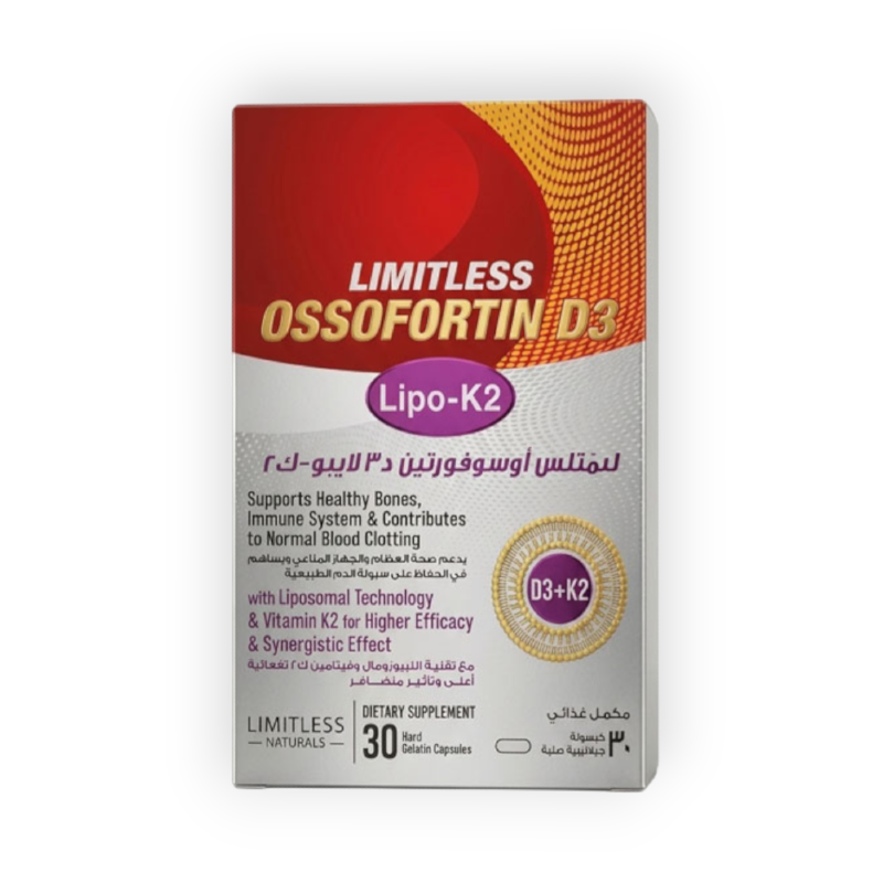 LIMITLESS OSSOFORTIN D3 LIPO K2 30 CAP