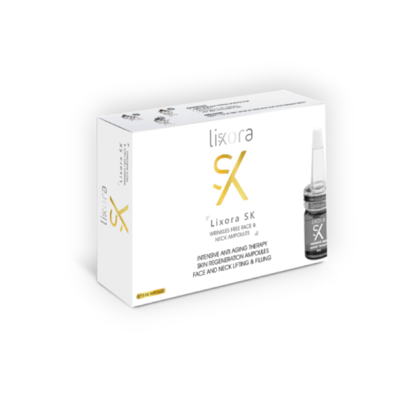 LIXORA SK WRINKLES FREE FACE&NECK AMPOULE 5AMP 5ML