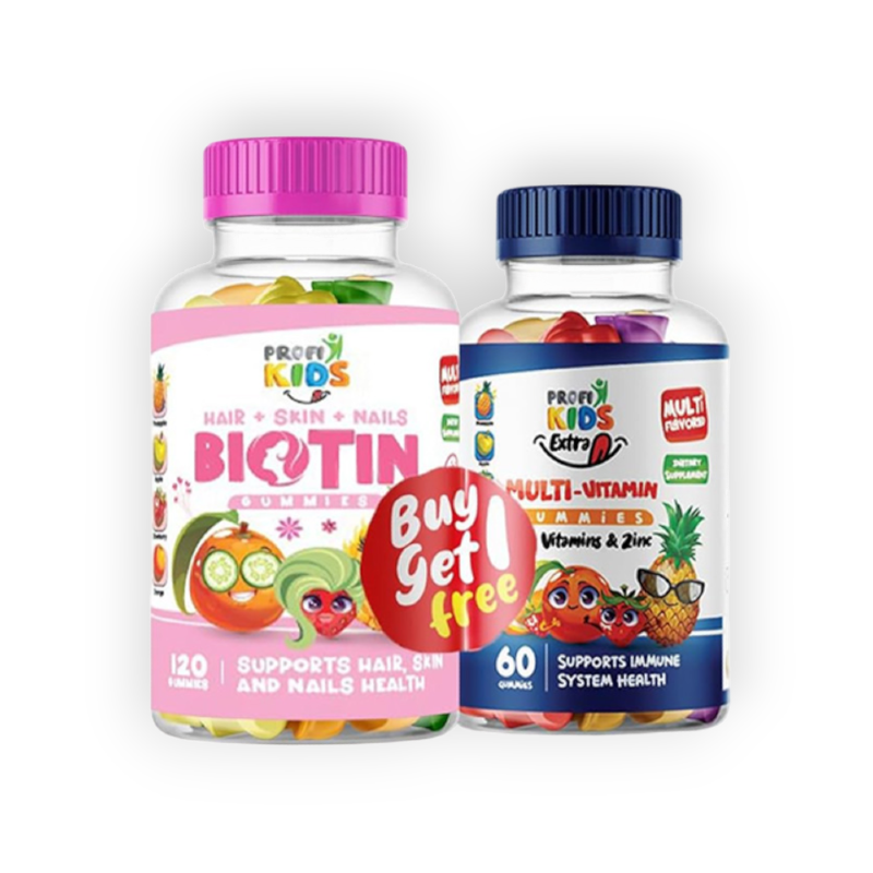 PROFI KIDS BIOTIN 120GUM + PROFI EXTRA 60G(FREE)