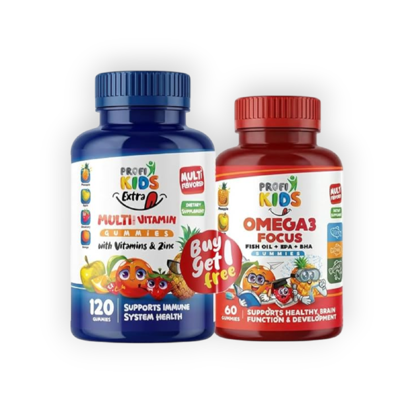 PROFI KIDS EXTRA MULTI-VITAMIN 120GUM +MEGAN60G(FREE)