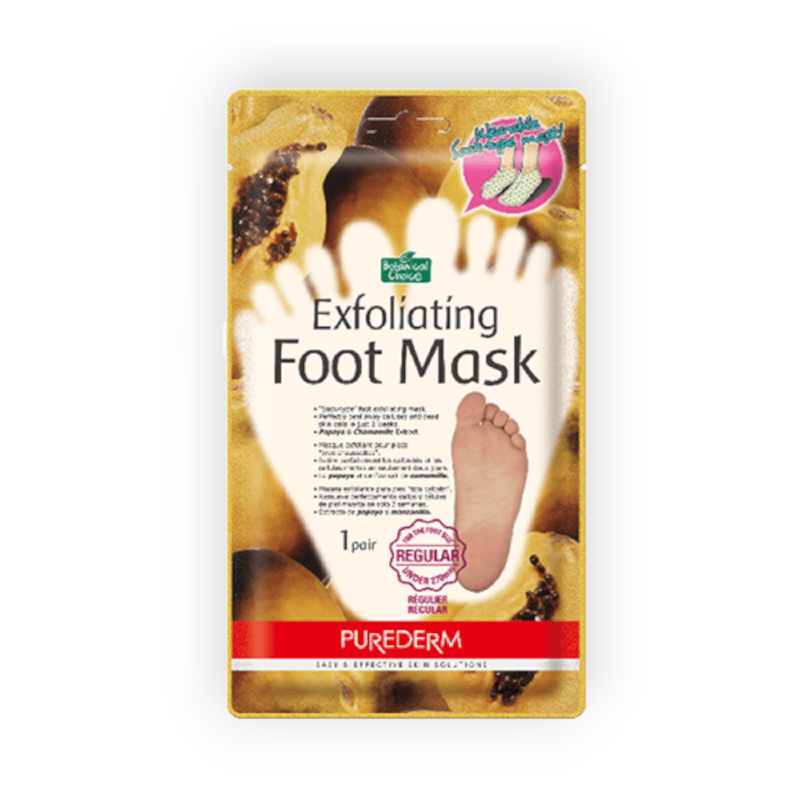 PURE DERM EXFOLIATING FOOT MASK 1 PAIR