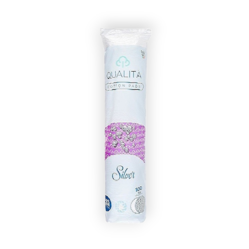 QUALITA COTTON PADS (SILVER) 100PCS قطن