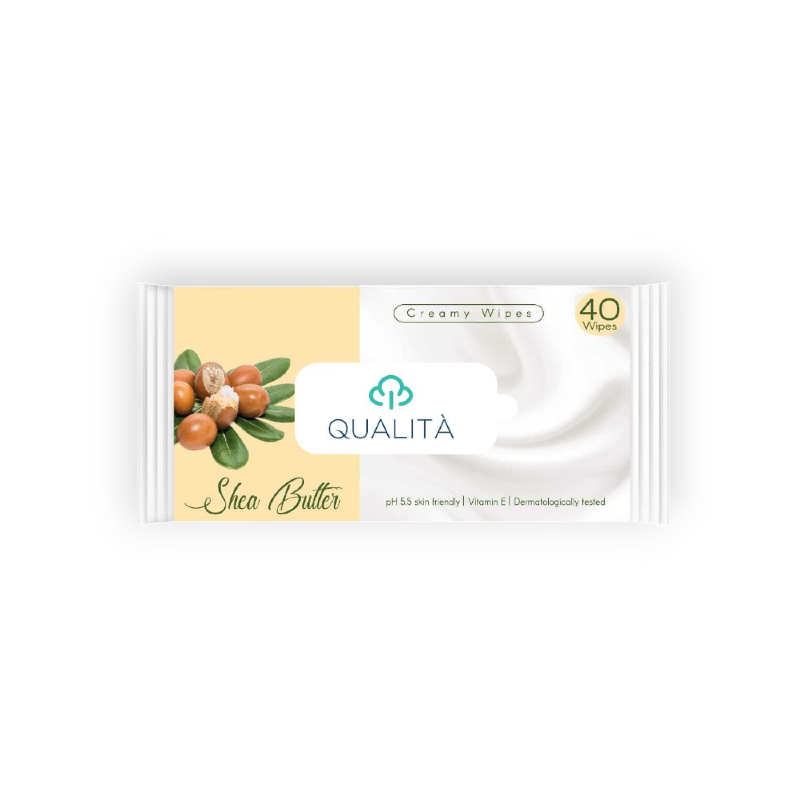 QUALITA WIPES SHEA BUTTER 40WIPES