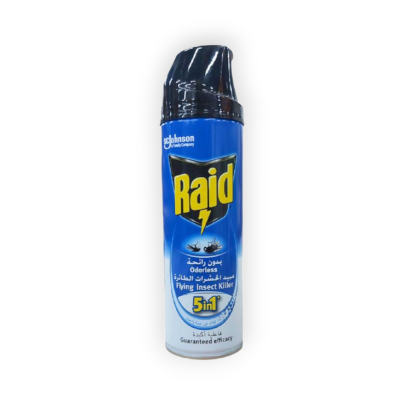 RAID ODORLESS AQU 300MLمبيد الحشرات الطائرة الازرق