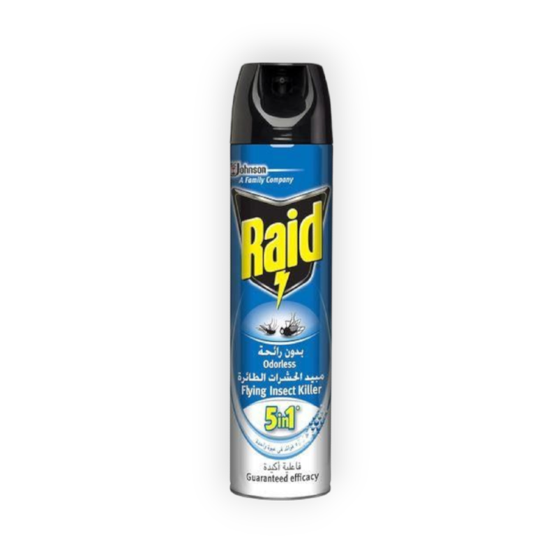 RAID ODORLESS AQUA 400 ML الازرق للحشرات الطائرة