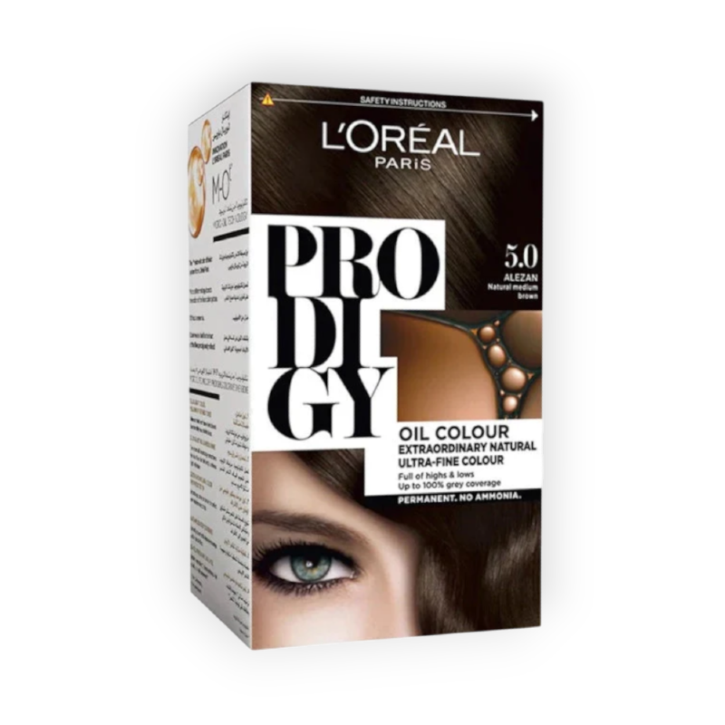 LOREAL PRODIGY HAIR COLOR NO (5) LIGHT BROWN