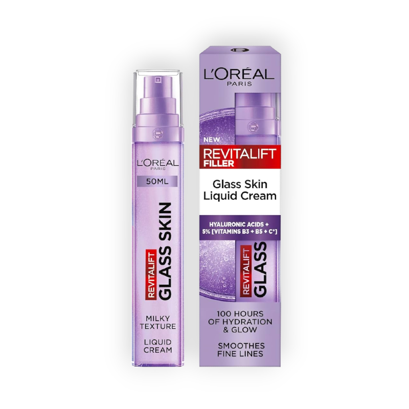 LOREAL REVITALIFT FILLER GLASS SKIN LIQUID CREAM 50ML