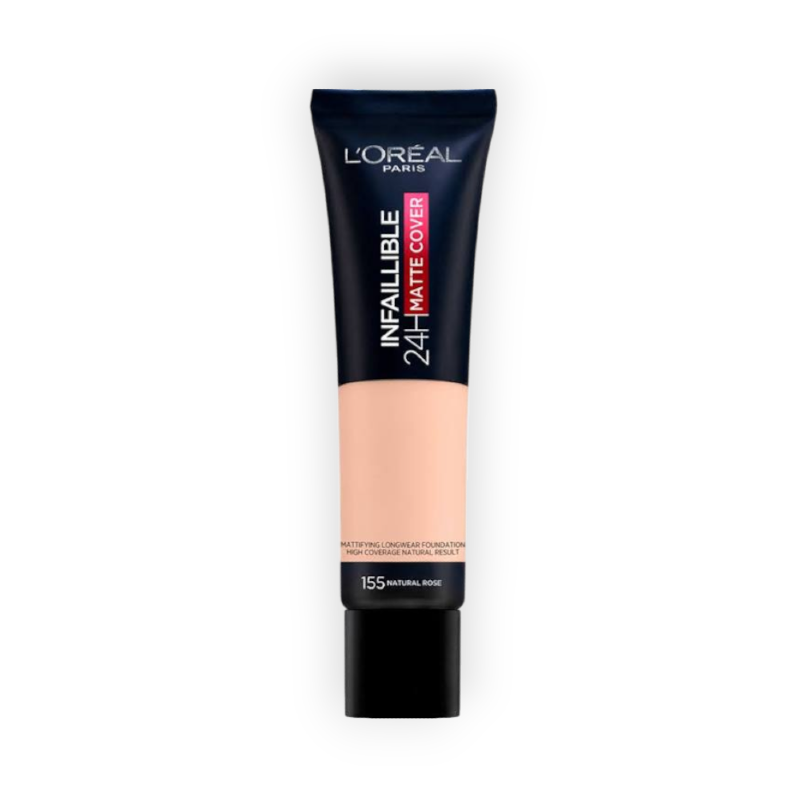 LOREAL INFALLIBLE 24 MATTE COVER FOUNDATION 155 NATURAL ROSE 30ML