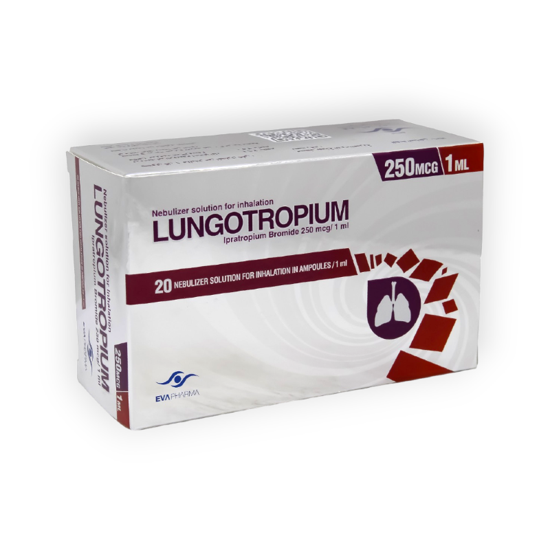 LUNGOTROPIUM 250 MG 1ML 20 AMP س ج