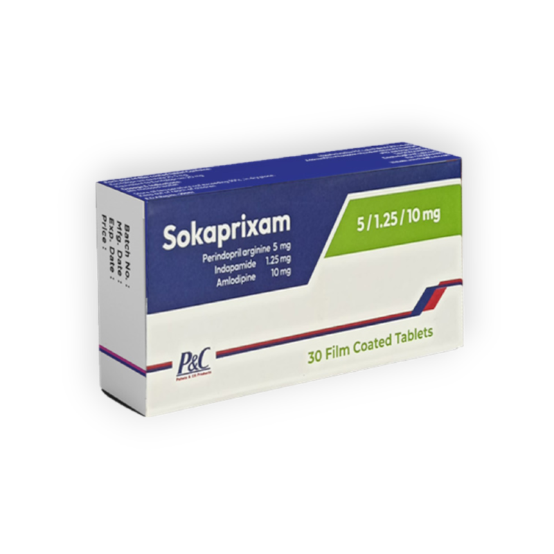 SOKAPRIXAM 5 / 1.25 / 10 MG 30 TAB