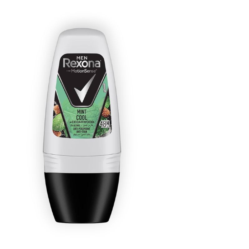 REXONA ROLLON (MINT COOL+CER WOOD)50ML FOR MEN خصم