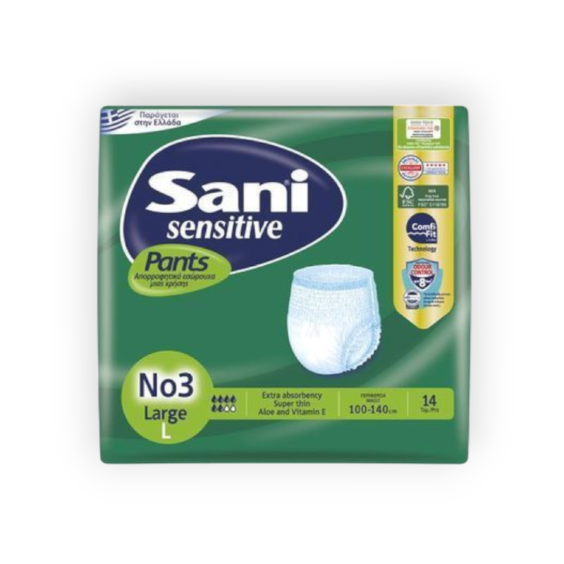 SANI SENSITIVE PANTS LARGE 14PCS