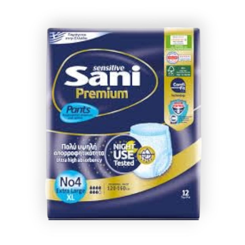 SANI SENSITIVE PANTS PREMIUM LARGE 12PCS