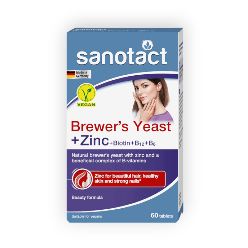 SANOTACT BREWERS YEAST +ZINC 60 TAB