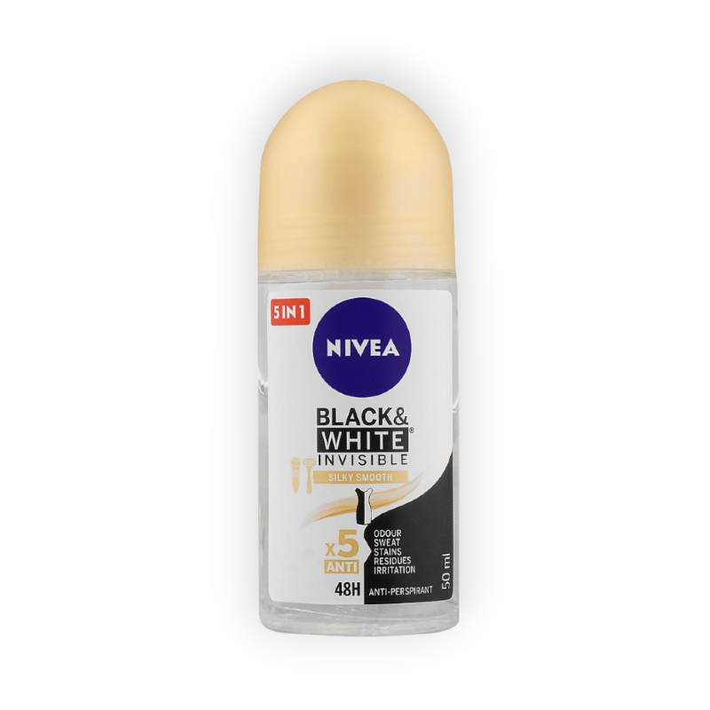 NIVEA DEOD ROLL ON (INVISIBLE SILKY) F W 50ML