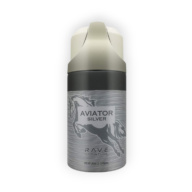RAVE PERFUMED SPRAY (AVIATOR SILVER) FOR MEN 250ML