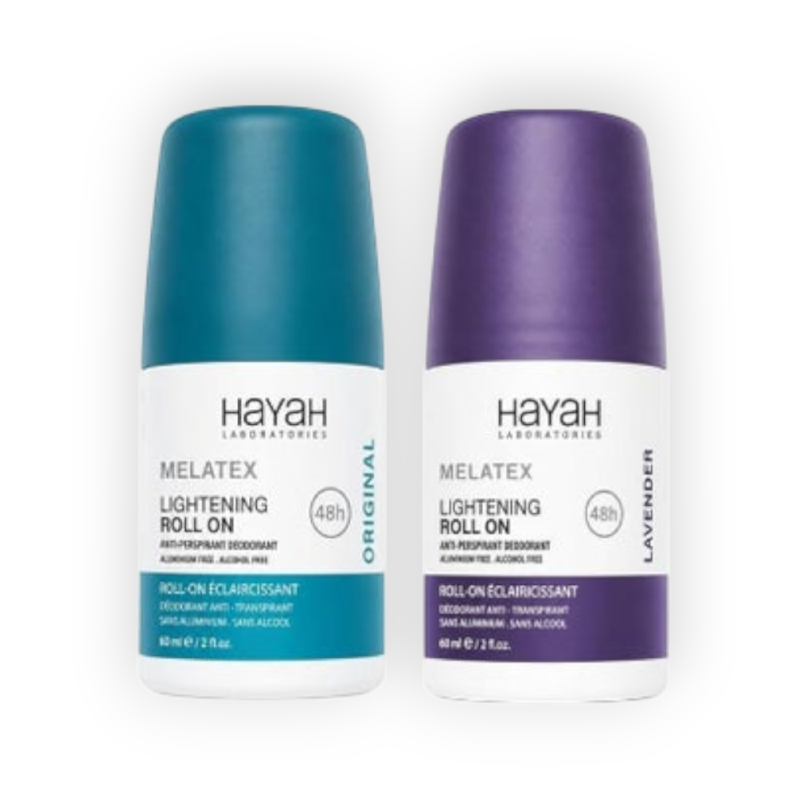 HAYAH MELATEX ROLL ON(ORIG&LAVANDER)48H 40ML 1+1