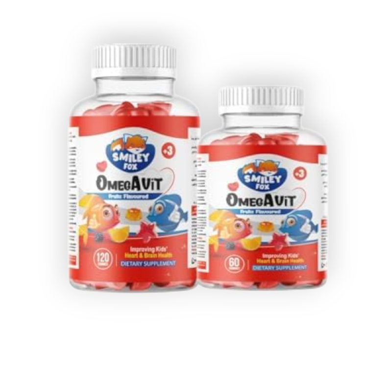 SMILEY FOX OMEGAVIT 120 GUM +60GUM FREE