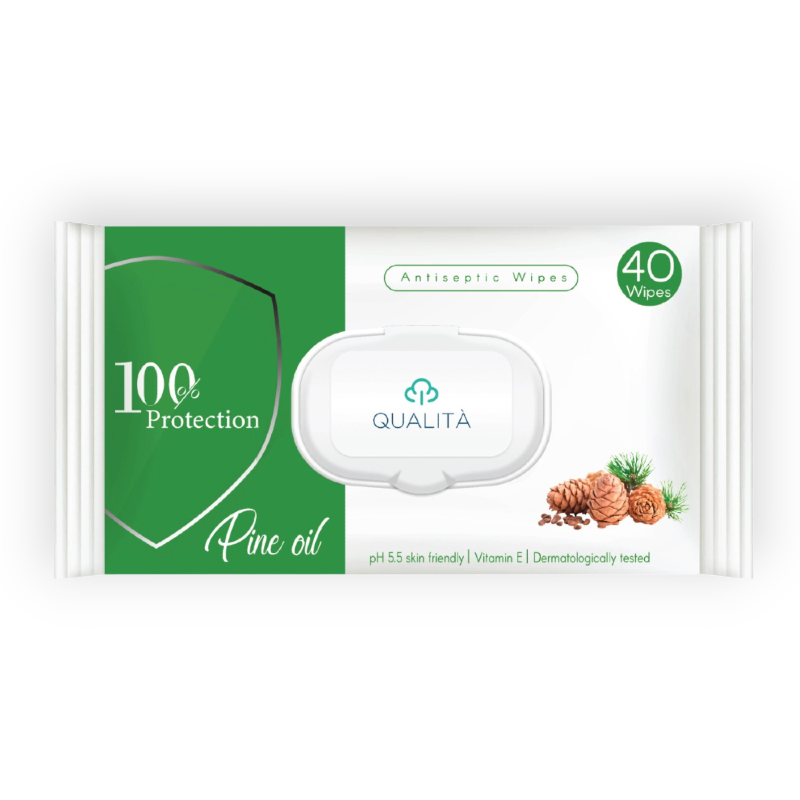 QUALITA WIPES PINE OIL 40 WIPES 144