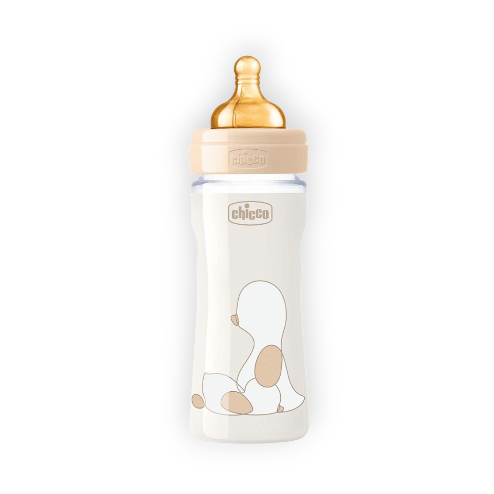 CHICCO BIBERON RUBBER (2+MONTH) 250ML 34840
