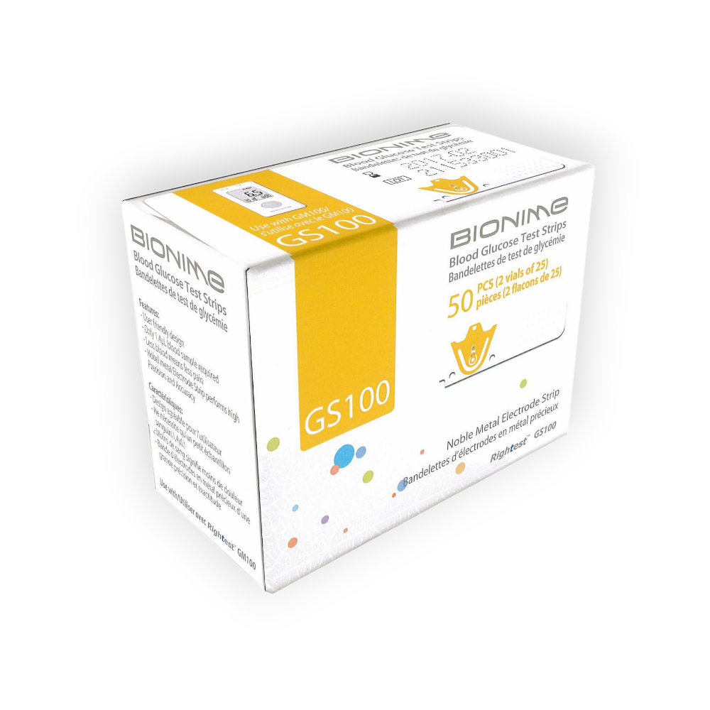 BIONIME TEST STRIP GM 300 50  PIECES