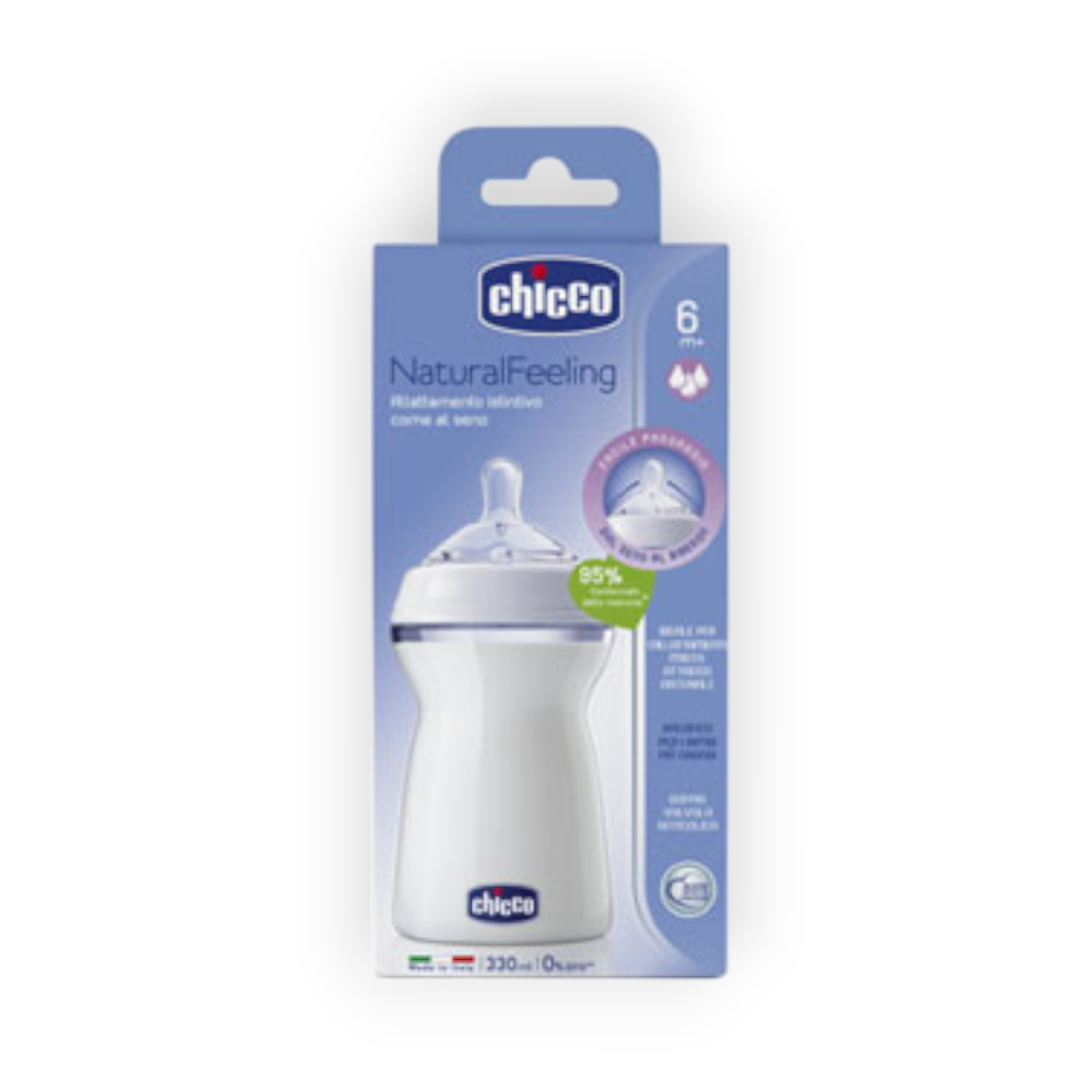 CHICCO BIBERON NATURAL FEELING COLOR 250 ML 80762