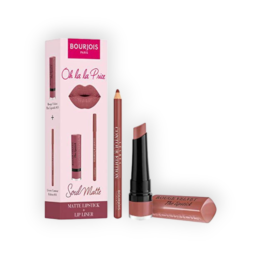 BOURJOIS VELVET MATTE LIPSTICK +LIP LINER FREE 13