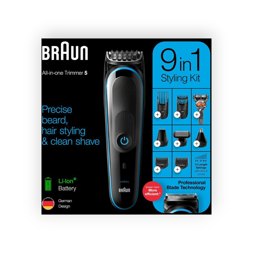 BRAUN ALL-IN-ONE TRIMMER3 6IN1 STYLING KIT MGK3221