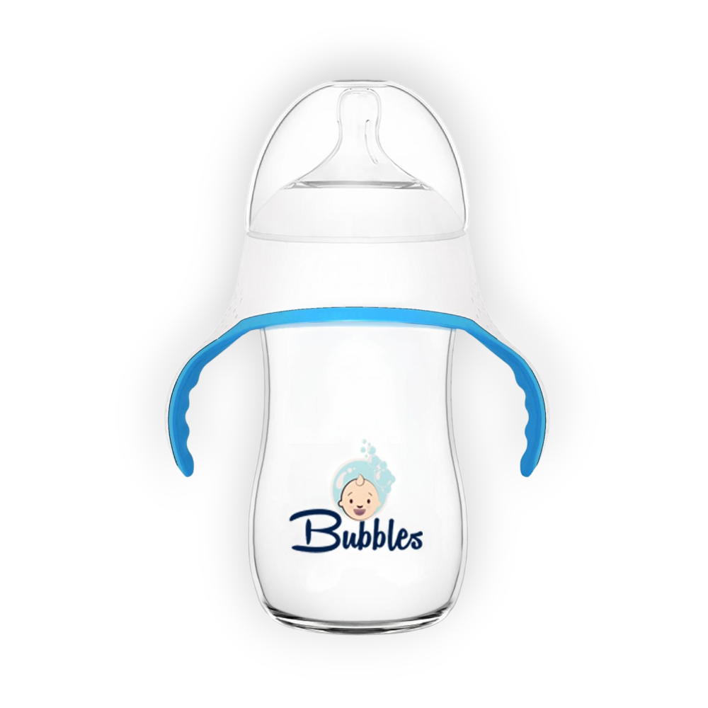 BUbbLES FEEDING BOTTLE NATURAL WITH HAND 150ML OFF